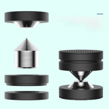 Hi-End 39X39mm 4Pcs Aluminum Speaker Spike Base Pad Isolation Feet for Speaker AMP DAC CD