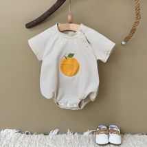 INS Summer New Baby Bodysuit Newborn Clothing Boys Girls Cotton Triangle Romper Plush letter Short Sleeve Infant 0-18M