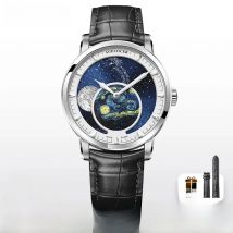 AGELOCER Original Astronomer Watch Van Gogh Oil Painting Men Luxury Automatic Mechanical Moon Phase Watch Birthday Gift for Men