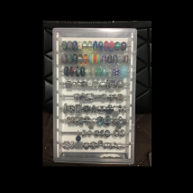 Acrylic Bracelet Beads Display Tray Box with Cover Trollbeads Necklace Pearl Storage Case Rondelles Charms Collection Organizer