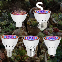 GU10 LED Grow Light Bulb E27 Phyto Lamp E14 Full Spectrum MR16 Indoor Flower Hydroponics Plant Lights Vegetables Cultivation B22