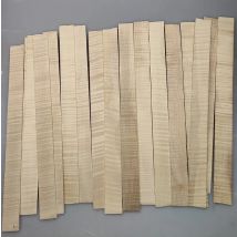 6pcs Maple wood Flame Violin Rib Side Blanks Sheets Violin making wood 400mm