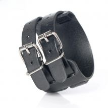 XQNI New Arrival Fashion Genuine Leather Men's Bracelets High Quality Knight Courage Bandage Wrap Charm Black Leather Bracelets.