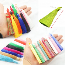 5/10/20pcs 28 Color Mix 8 cm Colorful Cotton Silk Tassel Brush Charm Handmade Crafts Sati Tassel Pendant DIY jewelry Accessories