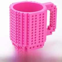 360ML Lego Compatible Cute Plastic White Coffee Mugs Cup Kids Outdoor Personalized Christmas Children Eco Friendly Creative Mug