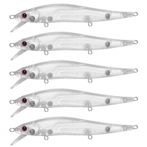 20pcs/Lot Unpainted Blank Lures 12cm 12g Floating Jerkbaits with Eyes DIY Clear Minnow Hard Baits for Trout Bass Carp Fishing