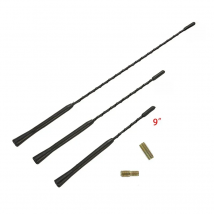 9/11/16 Inch Universal Car Anti-noise Flexible Roof Mast Whip Stereo Radio FM/AM Signal Aerial Amplified Antenna With Two Screws