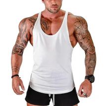 DIY Logo Photo Name Design Customized Summer Fitness Mens Gym Clothing Bodybuilding Stringer Tank Top Cotton Sleeveless Shirt