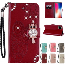 Glitter Flip Leather Wallet Case For Samsung Galaxy S24 Ultra S23 FE S22 S21 Plus S20 A12 A13 A14 A15 A35 A55 A34 A54