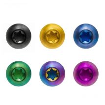 Liteskin Titanium Bolts M5x10mm Hex Head for Water Bottle Cages Holder Screws Mountain Road Bike MTB 2PCS