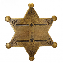 Western Deputy Sheriff Badge Brooch School Carnival Cowboy Dance Girl Kids Party Gifts Toy Prizes Halloween Adults Costume Medal