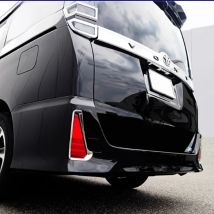 For Toyota Noah/Voxy 80 2014 2015 2016 2017 Rear Fog Lamp Cover Frame Sticker Car Accessories Styling ABS