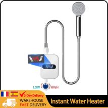 Calentador de agua instantáneo de 3500W, ducha, grifo de baño de 220V, enchufe europeo, calentador de agua caliente, pantalla Digital para casa de campo, cabaña, Hotel