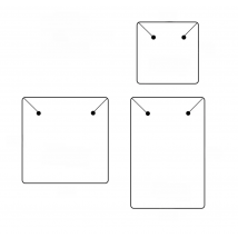 100PCS 19 Sizes White Black Brown Kraft Paper Custom Cardboard For Jewelry Earring Display Card Necklace Holder Stand Packages