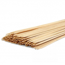 50cm*5mm Long Bamboo BBQ Skewers Wooden Potato Marshmallow Roasting Sticks Natural Wood Barbecue Skewer Set Bar 100pcs/200pcs