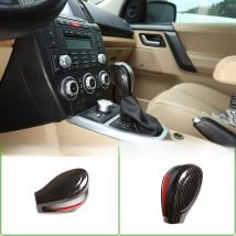 NEW!!! ABS Carbon Fiber For Land Rover Freelander 2 2007-15  Car Gear lever Decoration Protective cover sticker Car Accessories