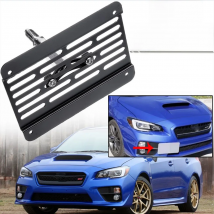 Front Bumper Tow Hook License Plate Mount Frame Holder Relocator Mounting Bracket For Subaru WRX STI 2015-up Scion FR-S 2013-up