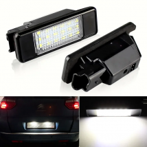 2pcs LED license plate light For Peugeot 106 1007 207 307 3008 406 407 607 For citroen C2 C3 C4 C5 C6 C8 DS3 License Number lamp