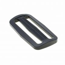 10pcs/pack 60mm Webbing Plastic Curve Slider Tri-Glide Adjust Tri-ring Buckles Backpack Straps Black