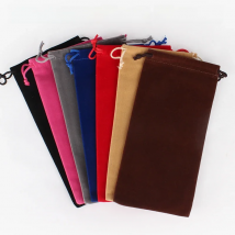 50pcs/lot Drawstring Velvet Pouches For Perfume Bottle Phone Christmas Gift Packaging Bags 8*17 10*20 10*25 10*30cm Custom Logo