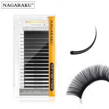NAGARAKU Fast Ship 16 Reihen/Karton 7~25 mm Mix Premium Natural Synthetic Mink Individuelle Wimpernverlängerung