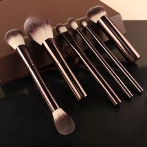 Hourglass Makeup Brush 7 Set New Upgrade, Soft Fluffy Fiber Eyeshadow Concealer Loose Powder Blush Multifunctional Makeup Brush
