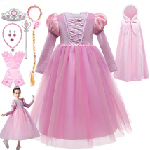 Girl Costume Rapunzel Princess Party Dresses for Girls Tangled Cosplay Vestido Dresses Ball Gowns 3-10Yrs dresses