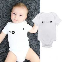 New To The Cousin Crew Print Newborn Bodysuit Baby Boy Girl Short Sleeve Romper Summer Baby Toddler Clothes Infant Shower Gifts