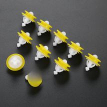 10 Sets 30698669 Fender Retainer Clip Car Accessories For Volvo 60/xc60/sc90/V40/C30 White+Yellow Automotive Car Interior Decor