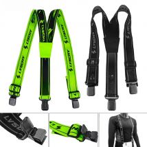 Brand New Heavy Duty Braces Pant Suspenders Adjustable Y Back Suspender Straps Motorcycle Racing Pants Snow Jet Apparel Parts L