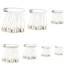 KRABALL 100Pcs Safety Pins Stainless Steel Pin For Clothes Positioning Marks Clothing And Jewelry Making Accessories Tool