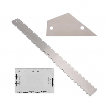 3pcs Guitar Neck Notched Straight Edge Ruler Luthiers Tool String Action Gauge Height Ruler Guitar Fret Leveling Guide
