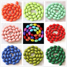 Mix-color hot sale charm paint glass beads 9x13mm teardrop waterdrop jewelry making 15" B1085