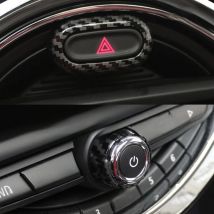 Car Radio Knob Decoration Cover For BMW MINI ONE  Cooper S CLUBMAN F54 F55 F56 F67 F60 Interior Sticker Modification Accessories