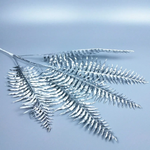 Artificial Gold Leaf Plastic Silver Flower Arrangement Material Wedding Fake Palm Branches DIY Christmas Home Decor Accessories