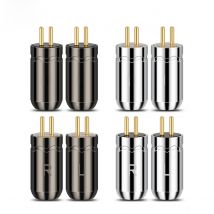QYFANG Aluminum Alloy Plug Audio Jack 0.78mm Earphone Pin Wire Connector Metal Adapter For JH11 JH16Pro W4R Series Headphone