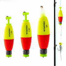THKFISH 1pc Weighted Fishing Float Slip Bobber 1.5in 2.5in 3in EVA Foam Bobbers Rock Fishing Floats Buoys For Crappie