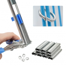 1 Cage Fastening Clamp Pliers Chicken Quail Cat Dog Cage Clamp Tools 1 Plier & 600 Nails Cage Installation Kit Tools