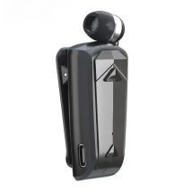 Fineblue F520 Wireless Bluetooth Headset Headphones in Lotus with Retract Wire Collar Clip-on for Phone in-ear Earbuds 10 Hours