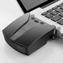 IETS USB Laptop Fan Cooler with Temperature Display Notebook Radiator Rapid Cooling Adjustable Speed Auto-Temp Detection