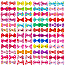 100pcs Dog Bows Handmade Pet Supplies Dog Hair Bows Small Dog Pet Hair Clips Dog Hair Accessories Dog Supplies For Small Dogs