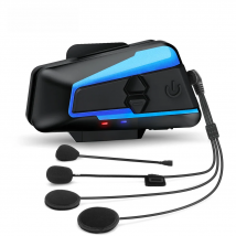 Lexin B4FM-X for 10 Riders Intercom Motorcycle Bluetooth Helmet Headsets BT5.0 Moto Intercomunicador with Music Sharing