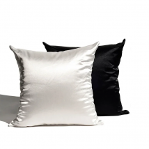 Silk Pillowcase 40/45cm Soft 100% Silky Pillow Cover Square Satin Cushion Cover High Quality Comfortable Solid Throw Pillows 1pc