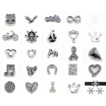 5pcs Bicycle Eagle Infinite love Internal Dia.8mm Slide Charms Jewelry Finding Fit 8mm Wristband Pet Collar Key Chain