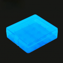 4 Slots 18650 Rechargeable Battery Storage Box with Metal Hook Plastic Box 4 Section Equipment Thicken