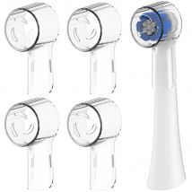 4x Compatible with Oral B iO Electric Toothbrush Heads Dustproof Covers, Protective Cover Caps for OralB Round Toothbrush Heads