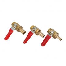 Brass 1/4" Male Thread Ball Water Valve To 6/8/10mm universal Tap  Pipe Interface Connector Garden irrigation Water Fow Switch