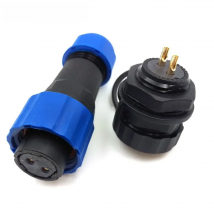 SD16 Waterproof Connector 2 3 4 5 6 7 9pin socket(Male) and plug(female) IP68, SP16 LED panel mount automotive connector