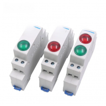 1PC CHINT ND9 PILOT LIGHTS LED RED GREEN AC/DC 24V 220V Modular DIN Rail Lamp Indicator Light