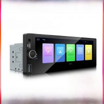 1din 6.86" Wireless CarPlay Android Auto Multimedia Carplay Touch Screen Mirror Link Stereo Bluetooth USB FM Camera MP5 Player